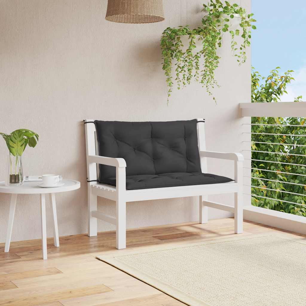Gartenbank-Auflage Anthrazit 100x(50+50)x7 cm Oxford-Gewebe