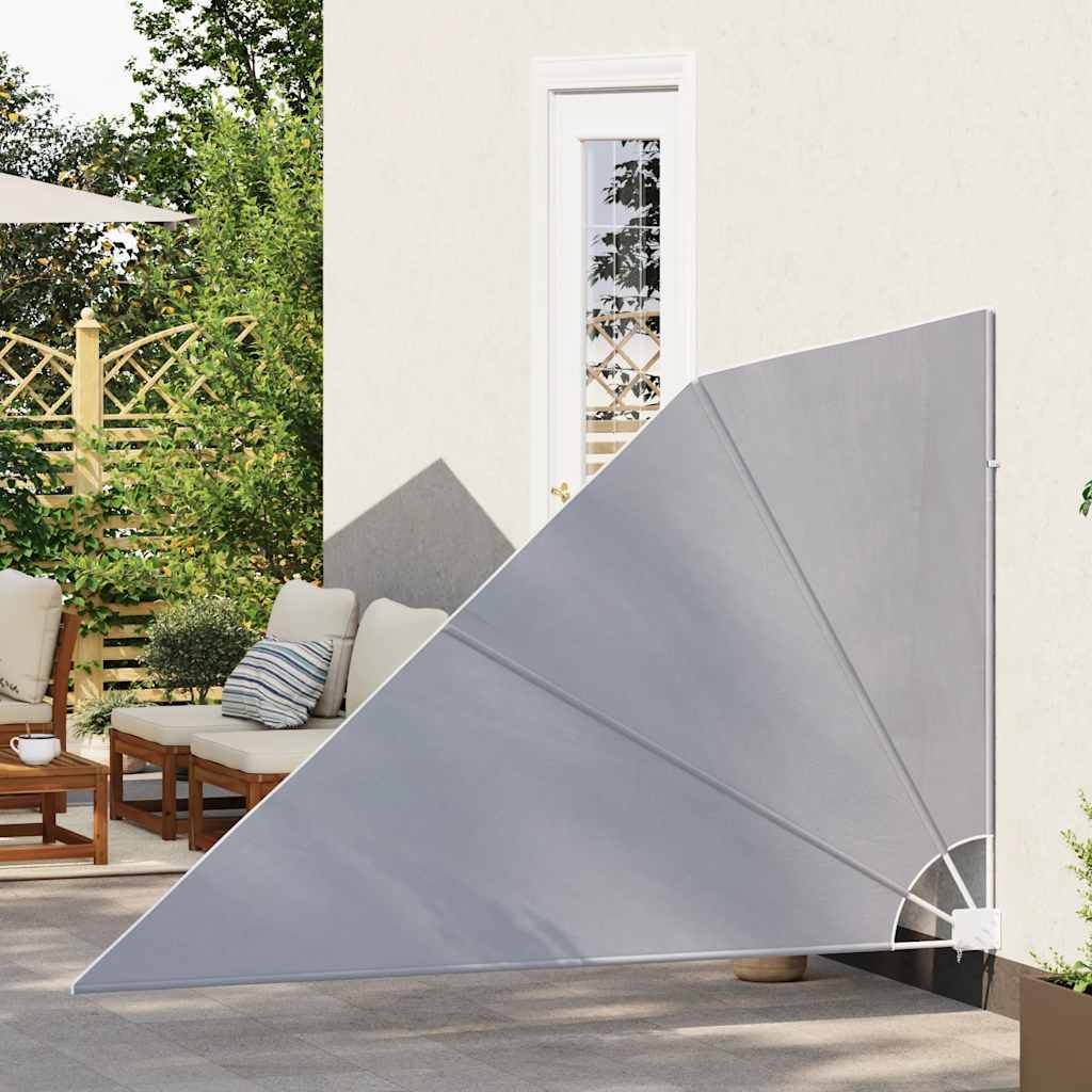 Faltbarer Balkonfächer Grau 210×210 cm