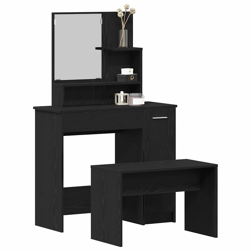 Schminktisch-Set Weiß 86,5x35x136 cm
