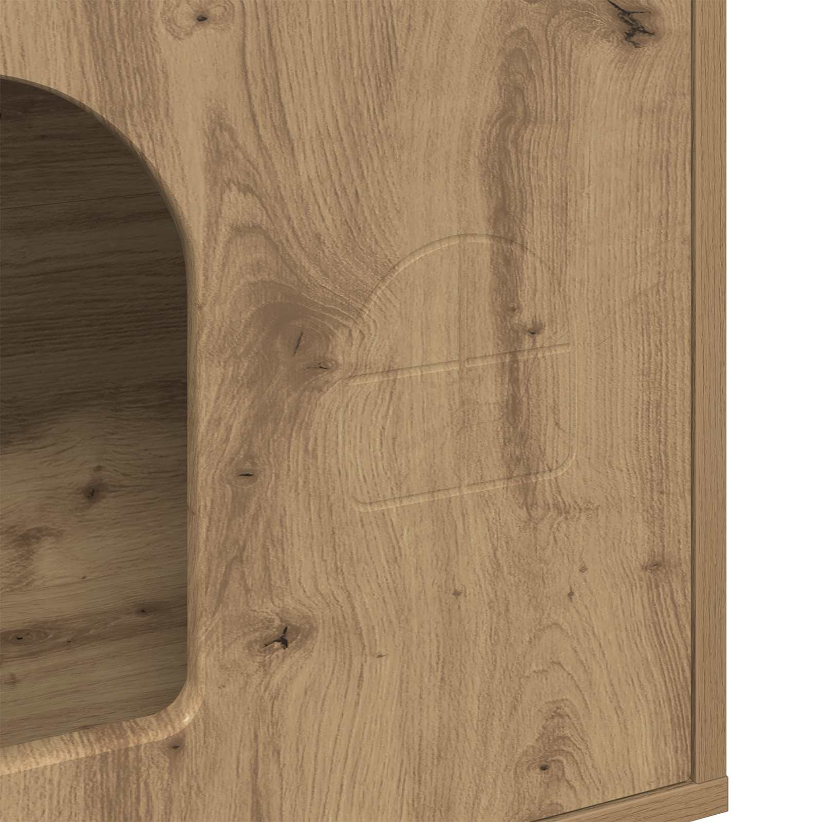 Katzenhaus Weiß 51 x 30 x 52 cm Holzwerkstoff