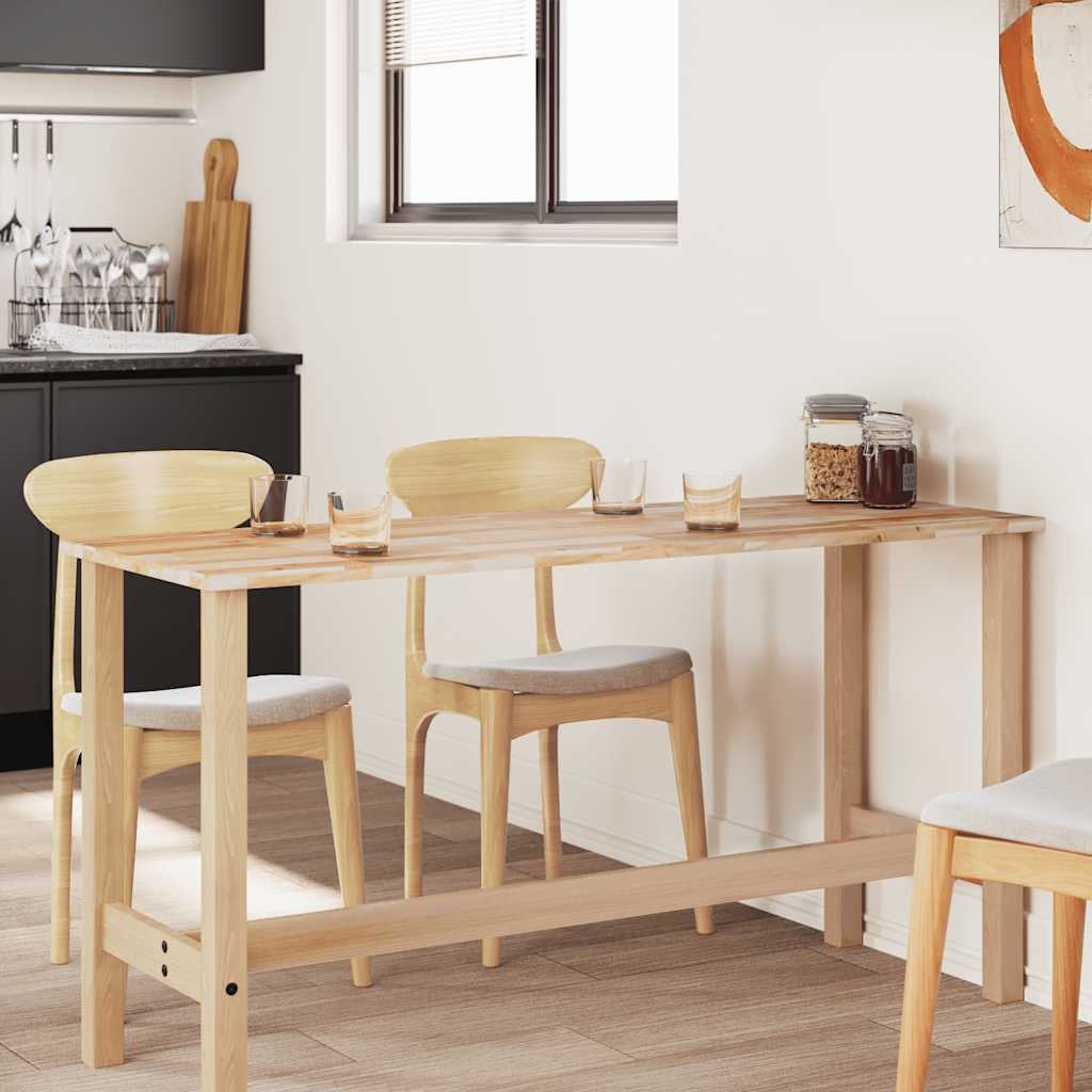 Tischplatte Rechteckig 60x50x2 cm Massivholz Akazie