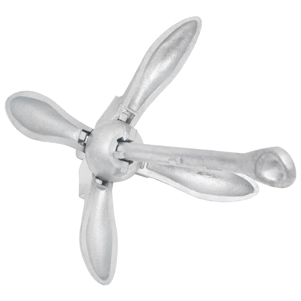 Klappanker Silber 0,7 kg Feuerverzinktes Gusseisen