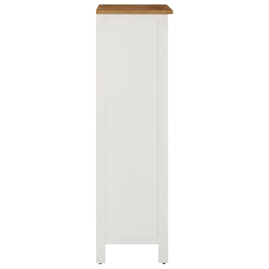 Weinschrank 56 x 32 x 110 cm Massivholz Eiche