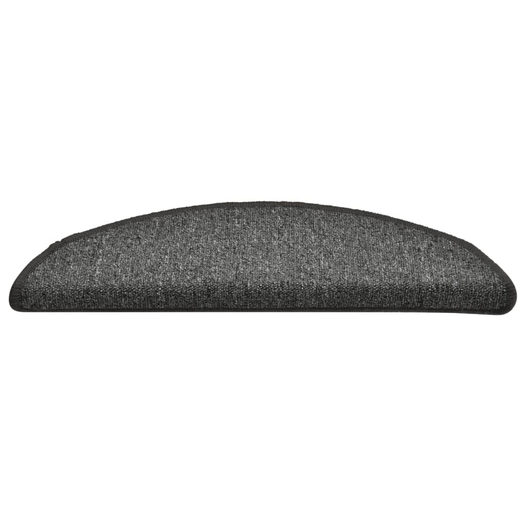Stufenmatten 15 Stk. 56x17x3 cm Anthrazit Halbrund