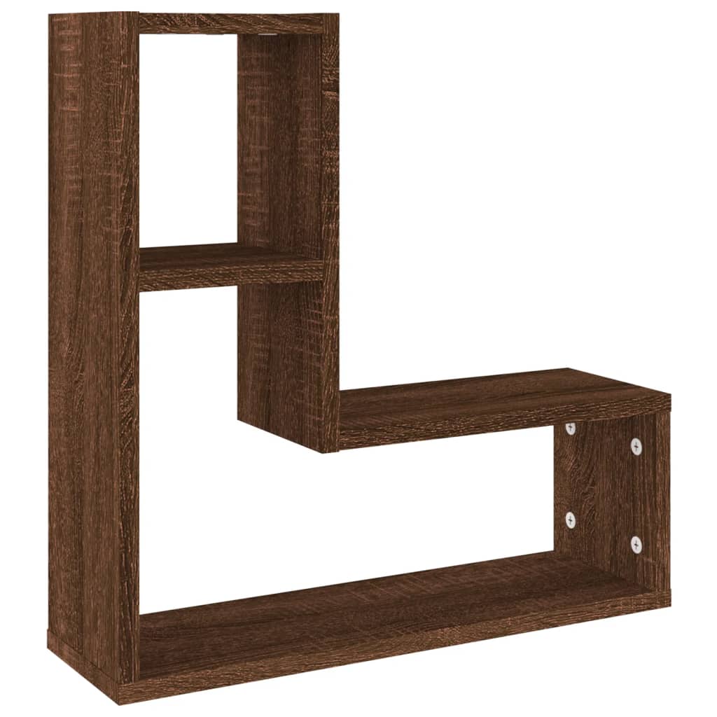 Wandregale 2 Stk. Weiß 50x15x50 cm Holzwerkstoff
