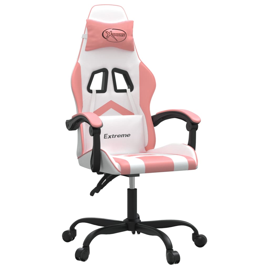 Gaming-Stuhl Drehbar Schwarz und Rot Kunstleder