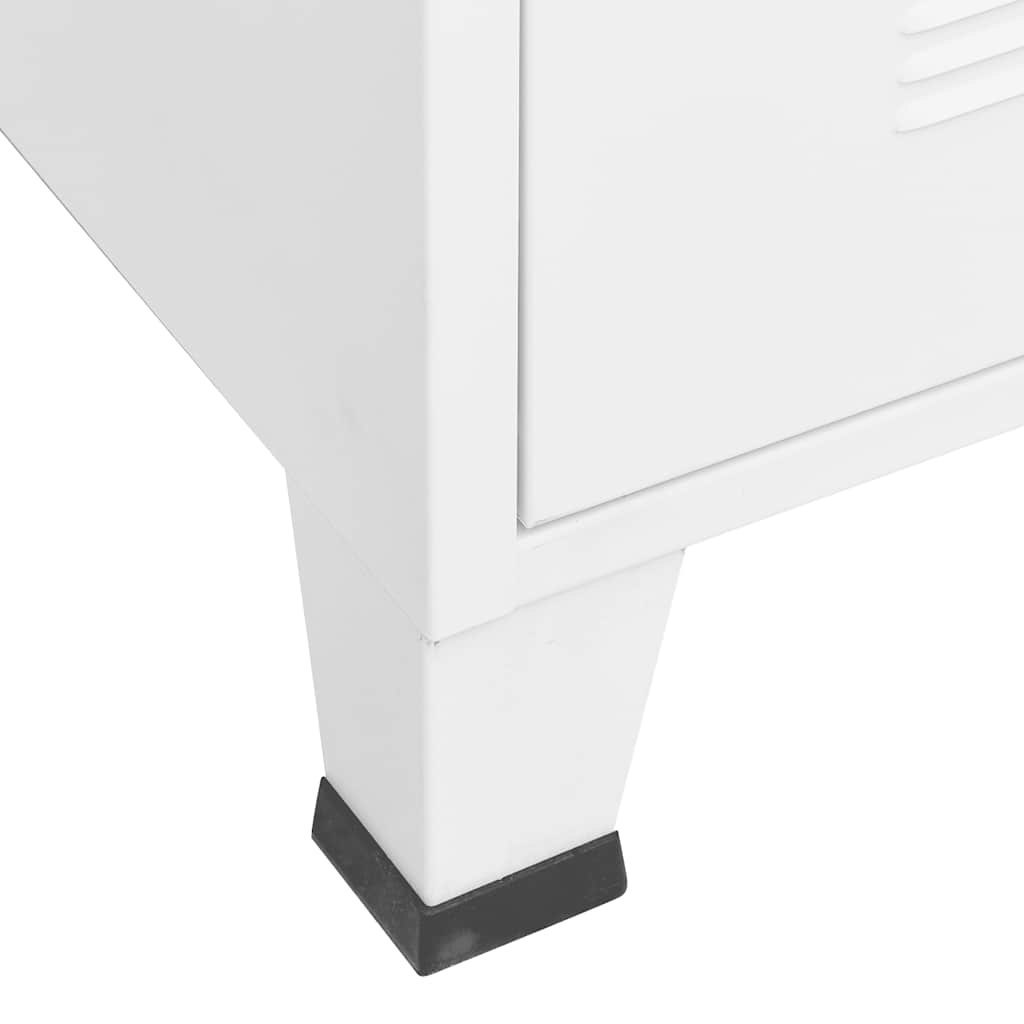 Schubladenschrank Metall Industrie-Stil 78 x 40 x 93 cm Schwarz