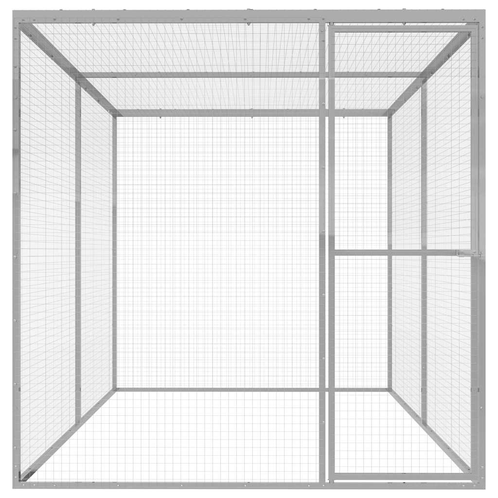Katzenkäfig 1,5x1,5x1,5 m Verzinkter Stahl