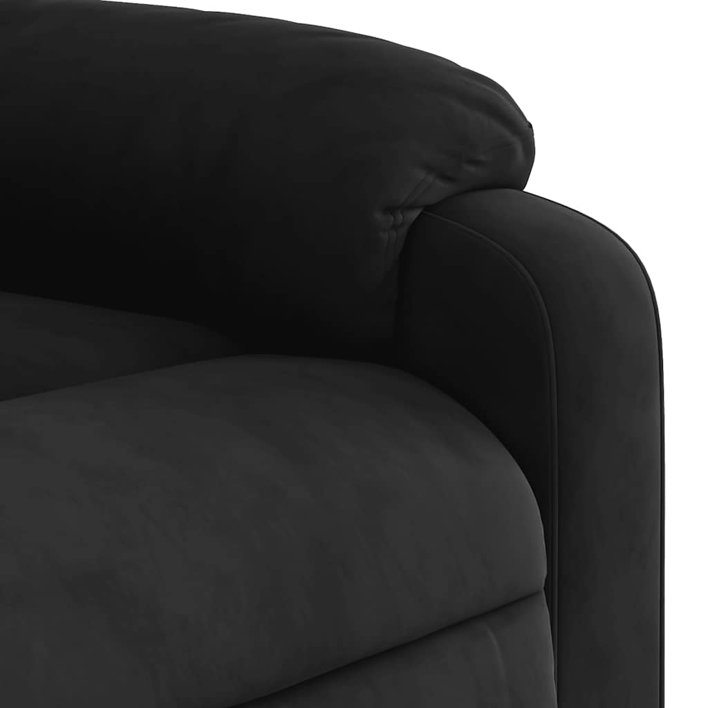 Massagesessel mit Liegefunktion, braun, Mikrofaserstoff