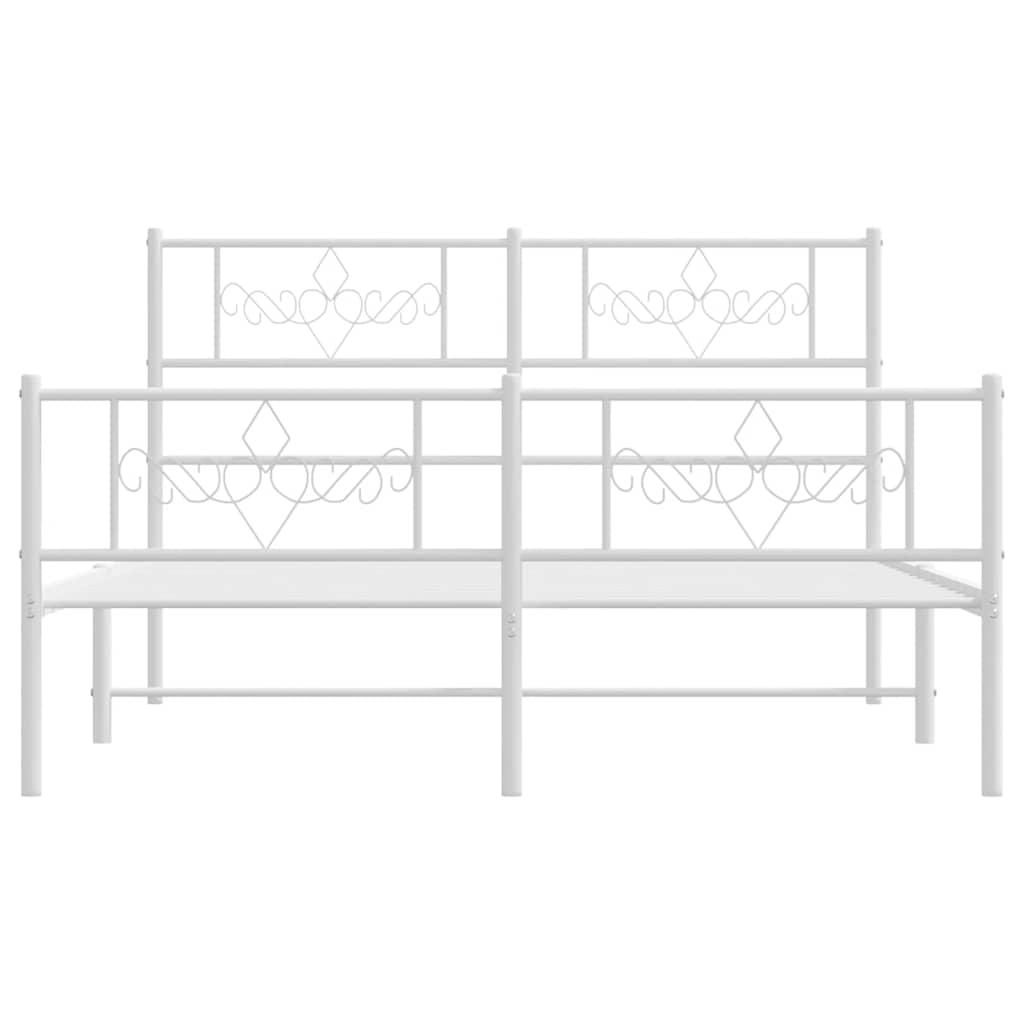 Bettgestell mit Kopfteil Metall Schwarz 100x190 cm