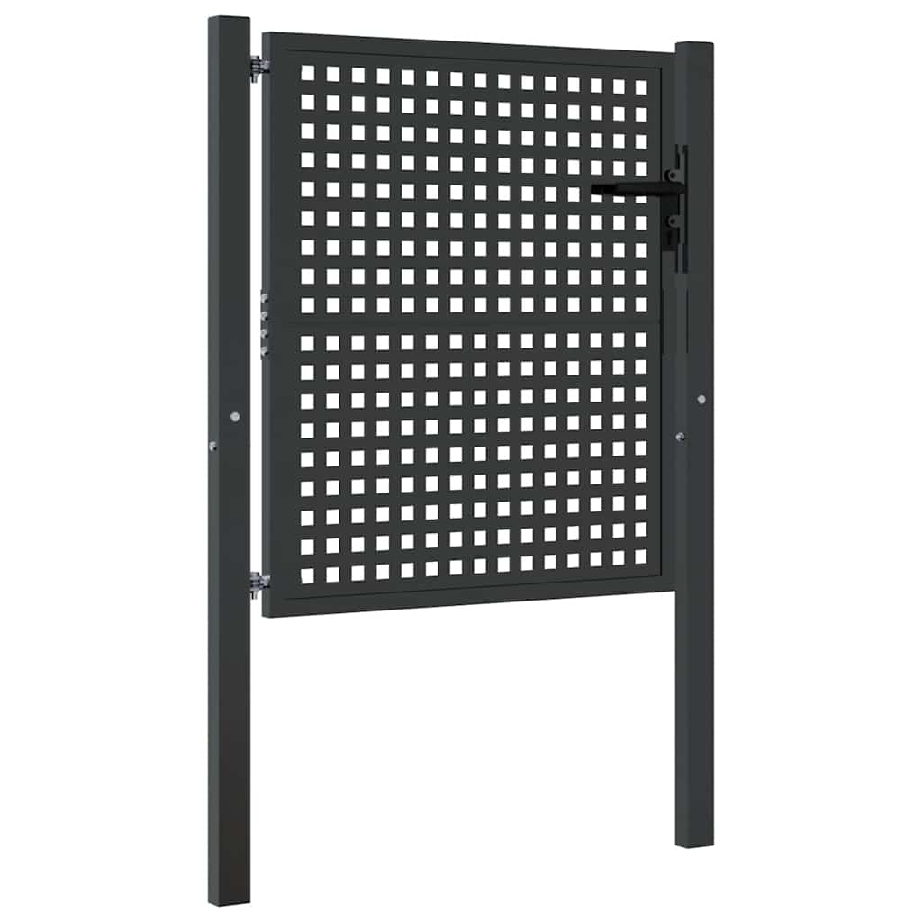 Gartentor Anthrazit 100x75 cm Stahl
