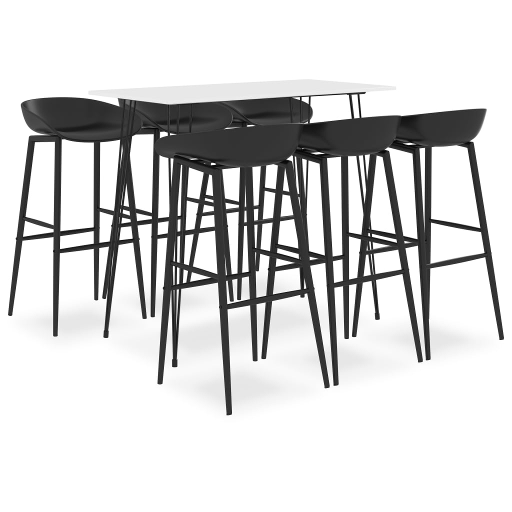 5-tlg. Bar-Set Schwarz und Weiß
