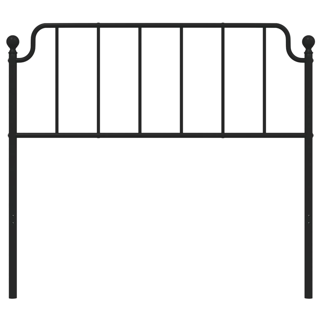 Ersatz-Kopfteil Metall Schwarz 135 cm