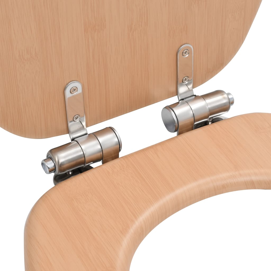 Toilettensitz MDF Deckel mit Absenkautomatik Design Weiß