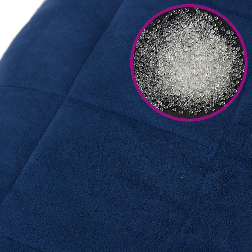 Gewichtsdecke Grau 122x183 cm 5 kg Stoff
