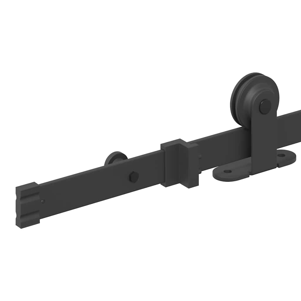 Schiebetürbeschlag-Set SKIEN 183 cm Stahl Schwarz