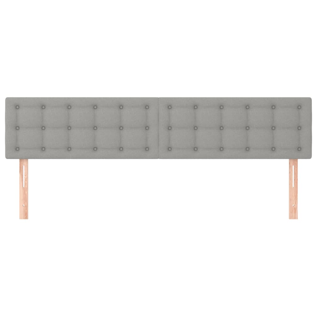 Kopfteil Hellgrau 80x5x118/128 cm Stoff