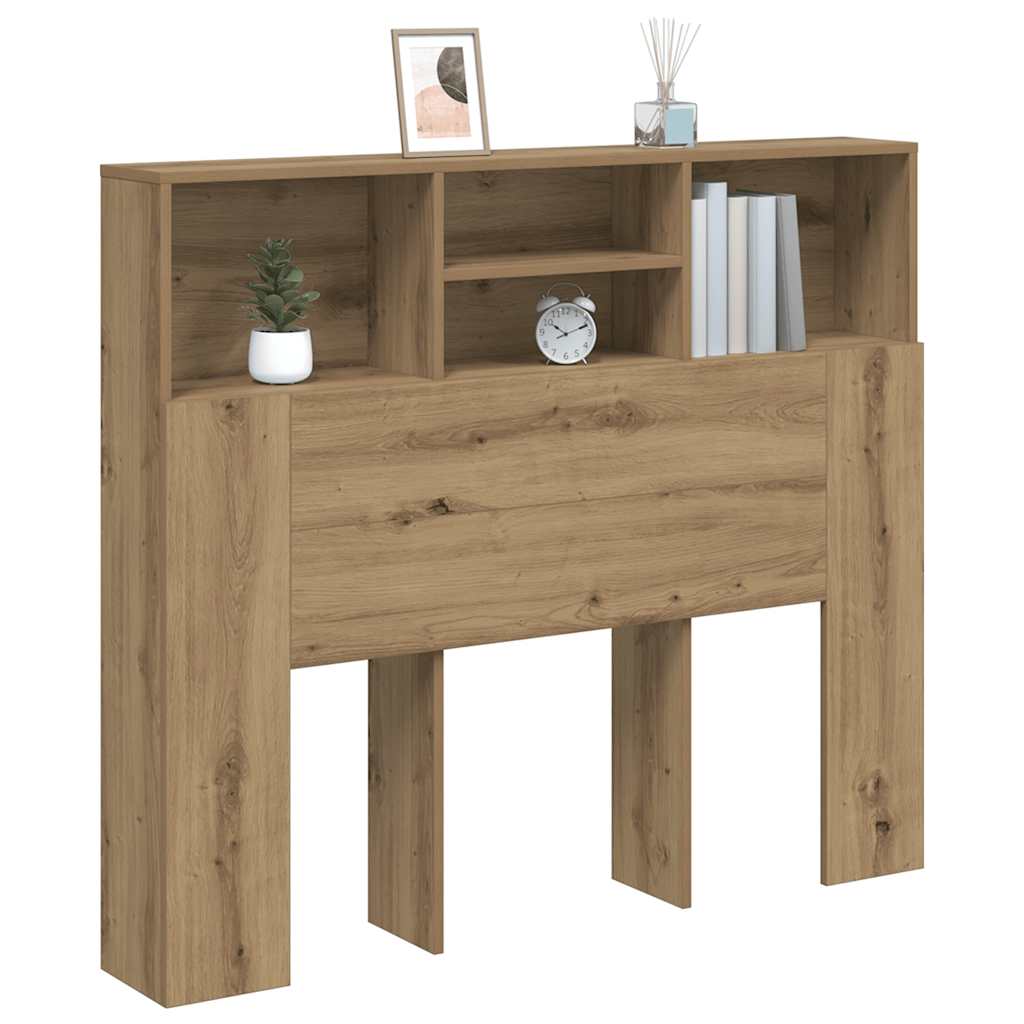 Bett-Kopfteil mit Ablagen Weiß 100x19x103,5 cm