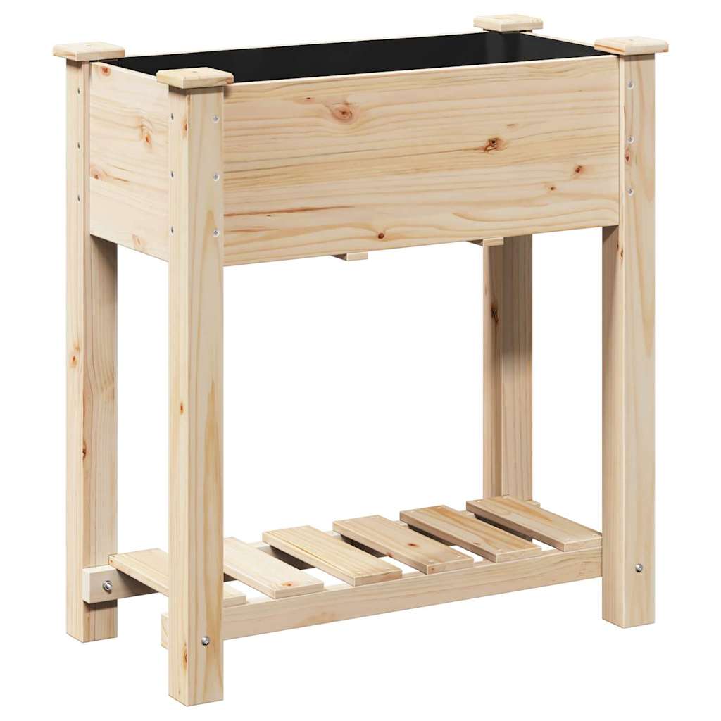 Garten-Pflanzgefäß mit Regal Beige 71 x 37 x 76,5 cm