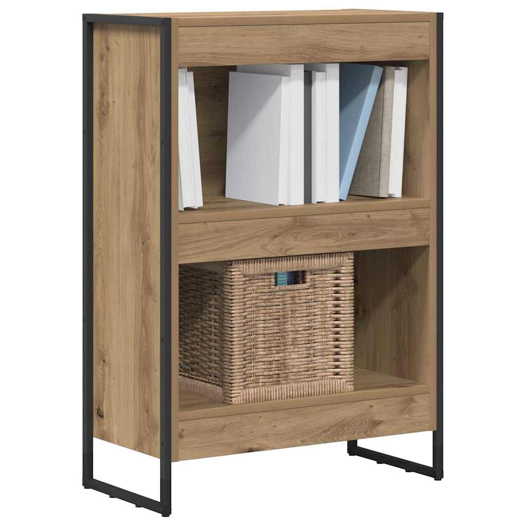 Bücherregal 2 pcs Schwarz Eichen-Optik 60 x 30 x 189,5 cm
