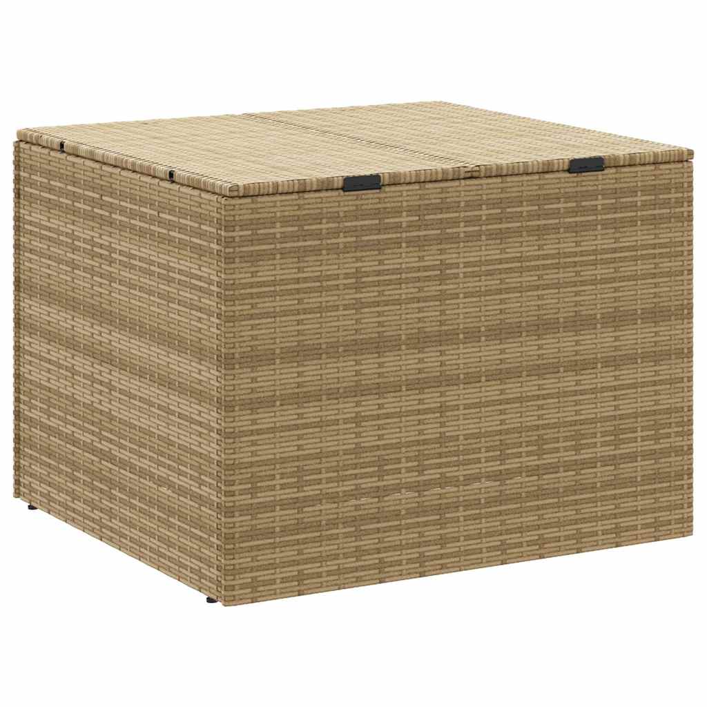 Gartentruhe Schwarz 283L Poly Rattan