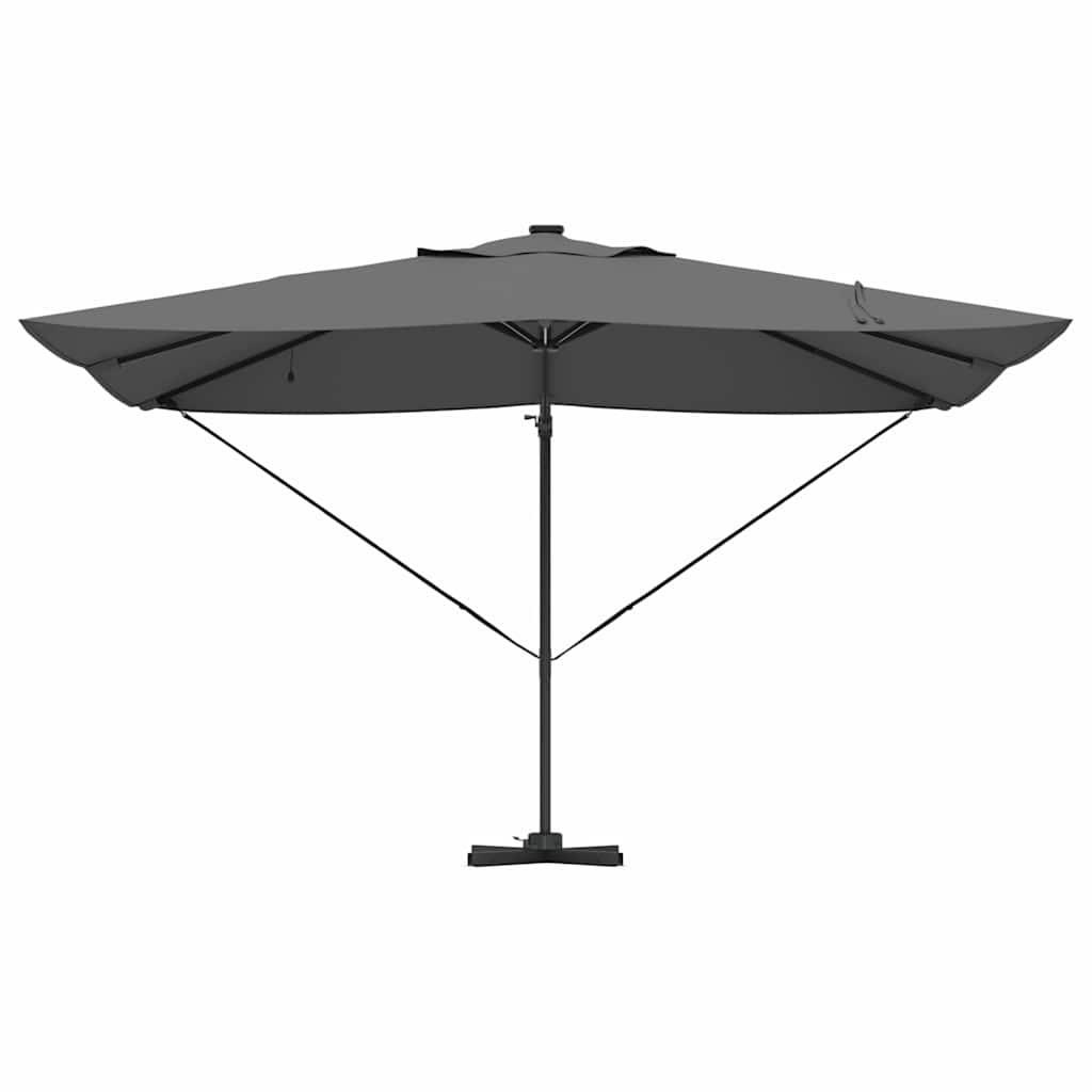 Sonnenschirm Sand 352 x 251 x 265 cm Polyester und Aluminium