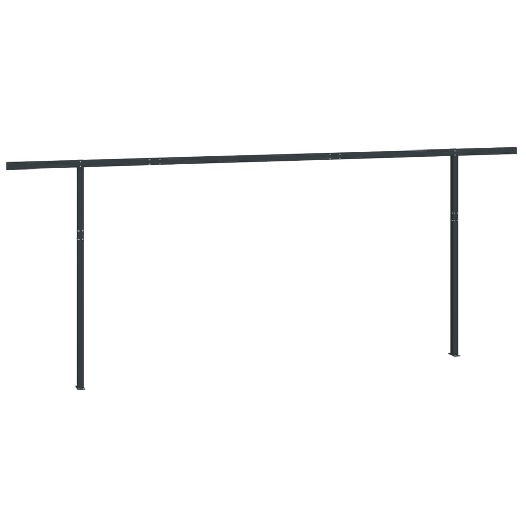 Stützen für Markisen Weiß 300x245 cm Eisen