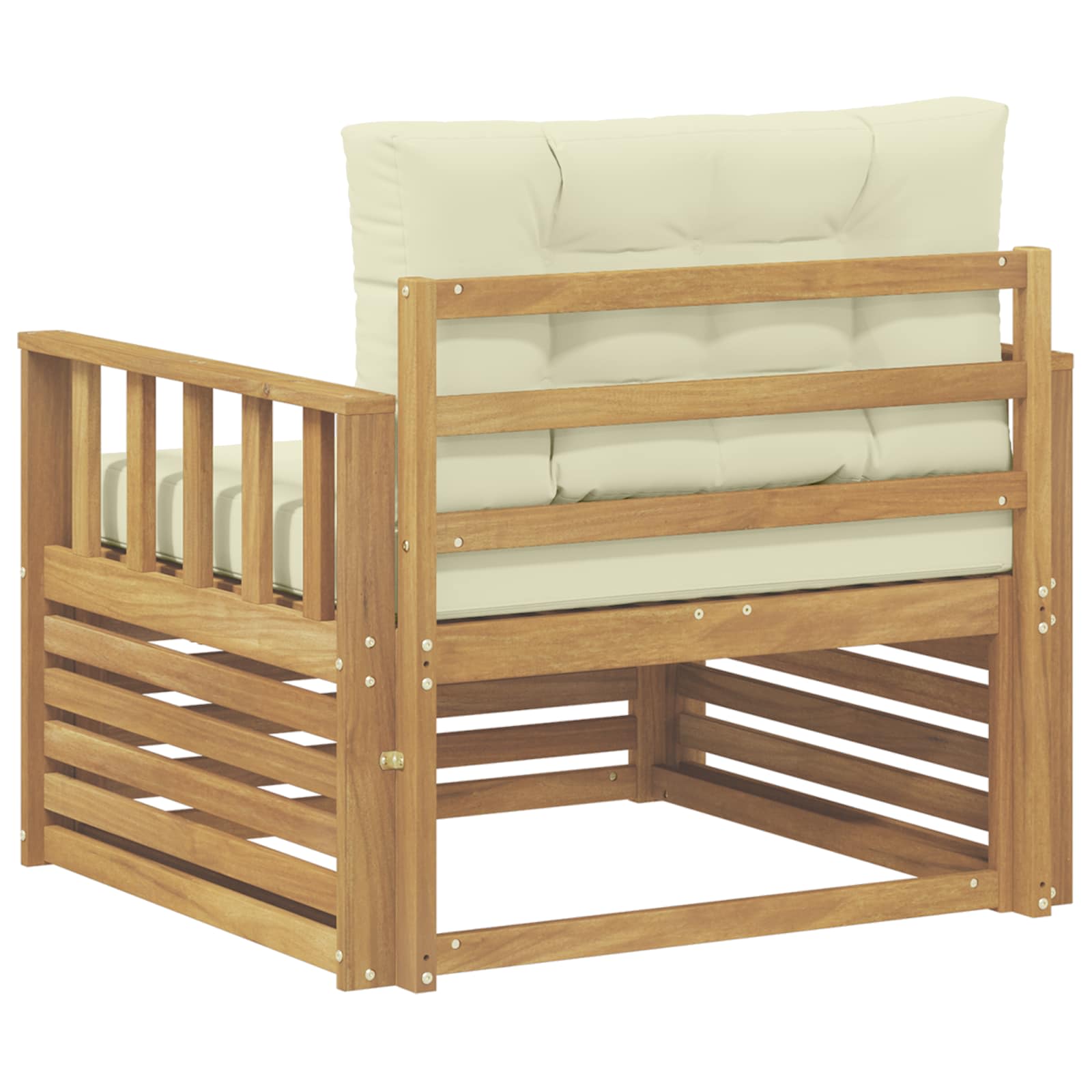 2 Stück Outdoor-Sofa Natur