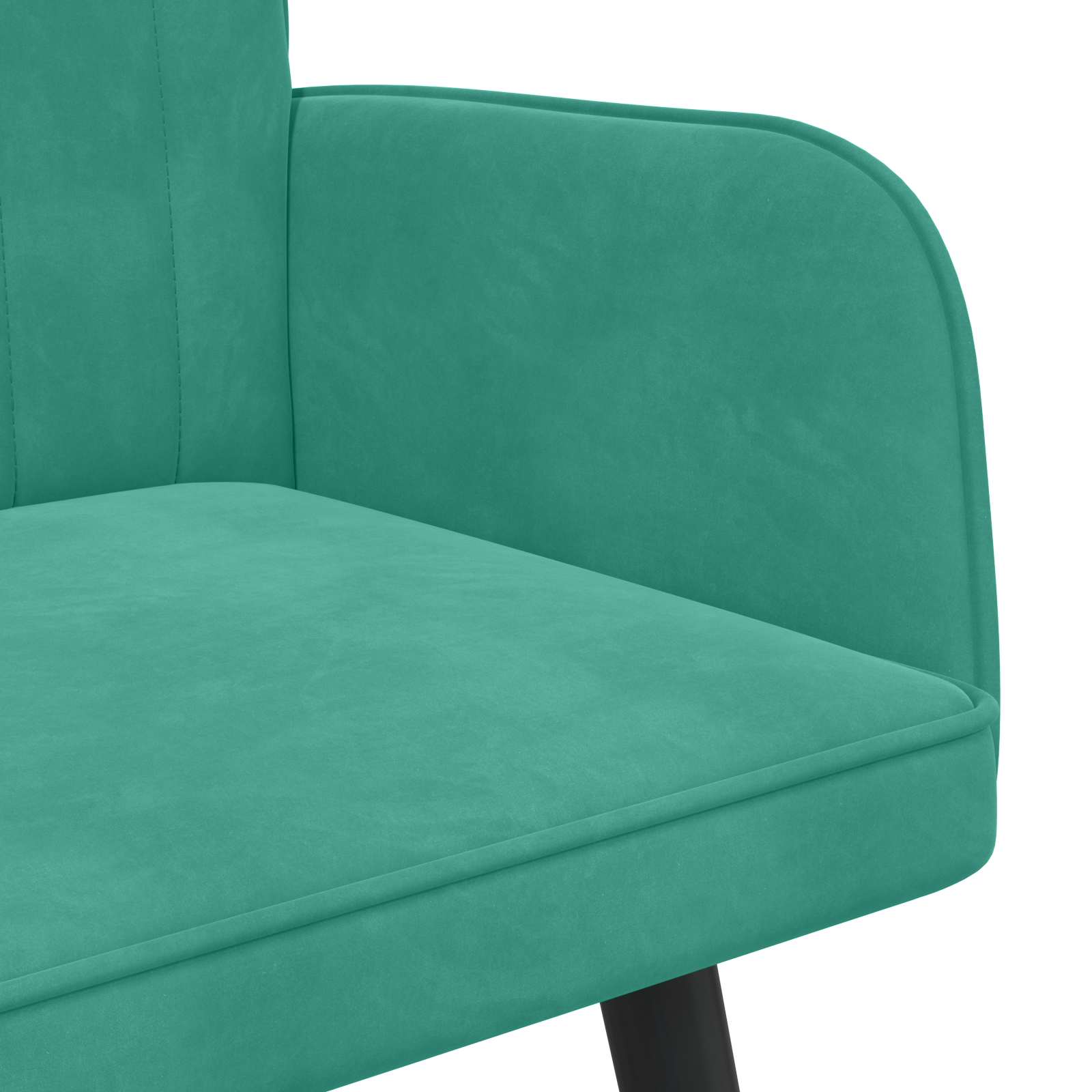 2-Sitzer Sofa Hellgrau 115 x 61 x 87 cm Samt (V)