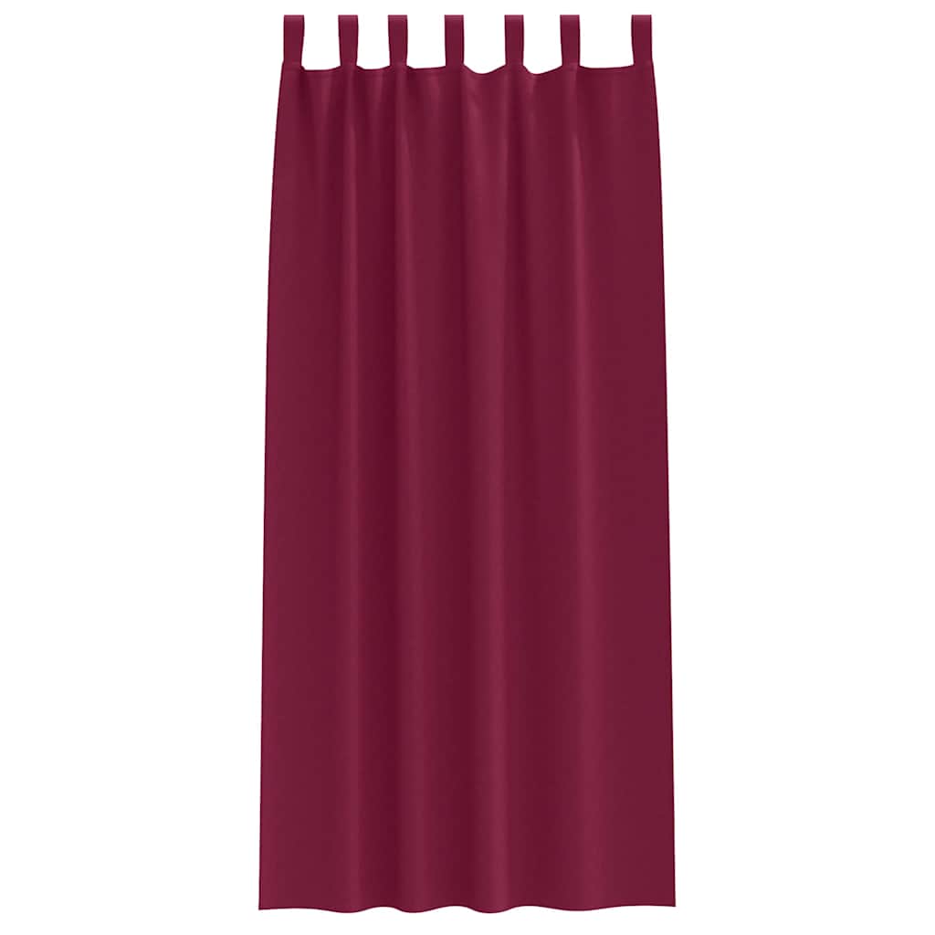 Verdunkelungs-Vorhänge mit Ringen 2 pcs Beige 140 x 140 cm