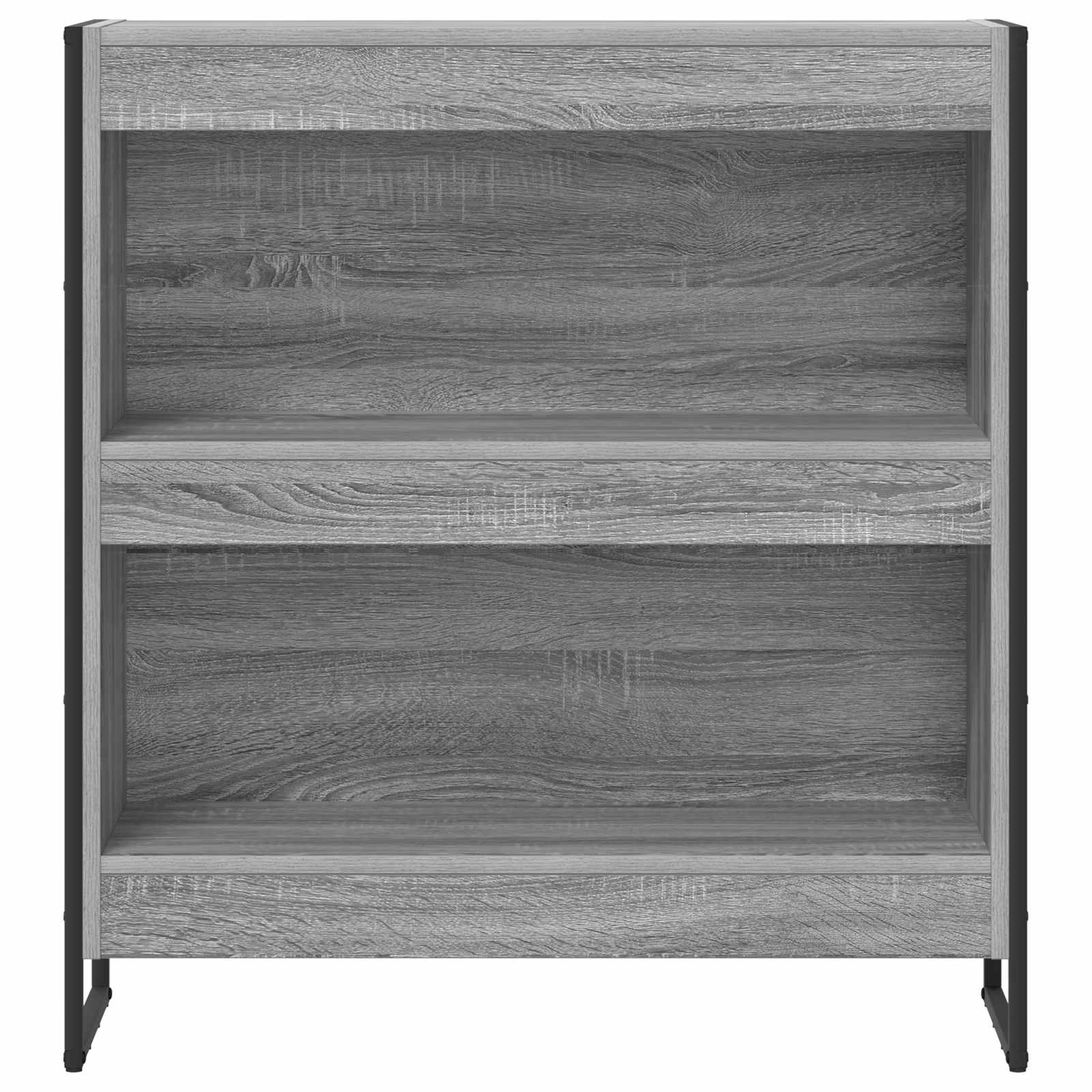 Bücherregal 2 pcs Schwarz Eichen-Optik 60 x 30 x 189,5 cm