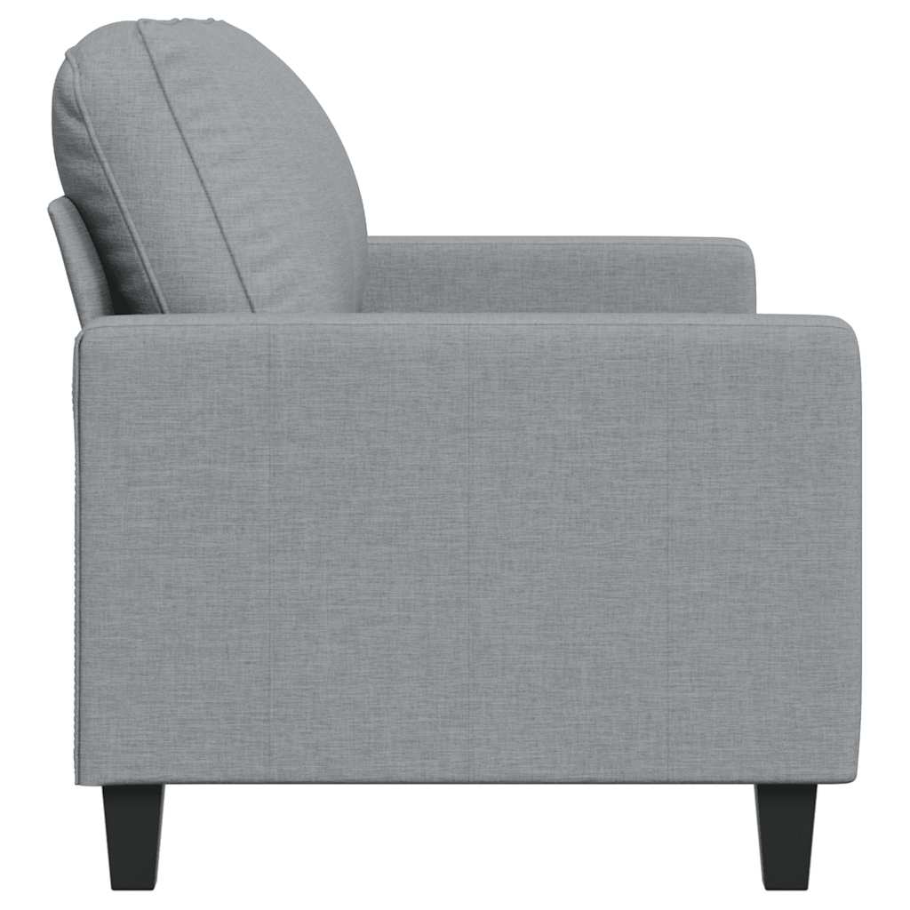 3-Sitzer-Sofa Hellgrau 180 cm Stoff