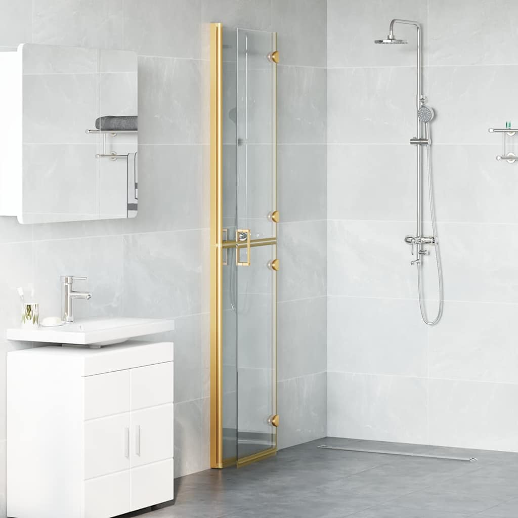Faltbare begehbare Duschwand Transparentes ESG Glas 70x190 cm