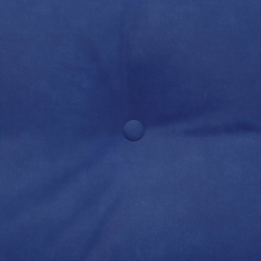 Rückenkissen Blau 45 x 24 x 50 cm Samt