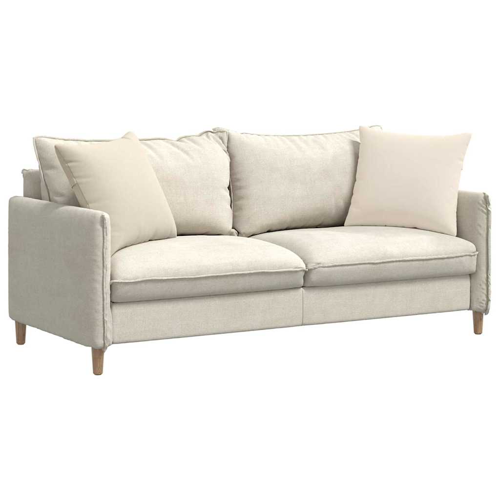 Sofakissen 2 Stück Taupe 50 x 30 cm Stoff