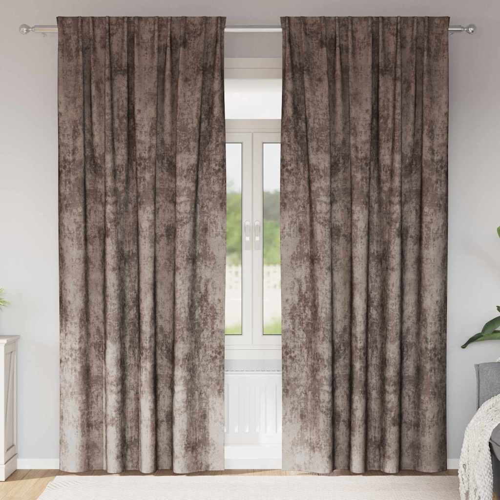 Samtvorhänge mit Vorhängen 2 pcs Weinrot 140 x 140 cm Samt