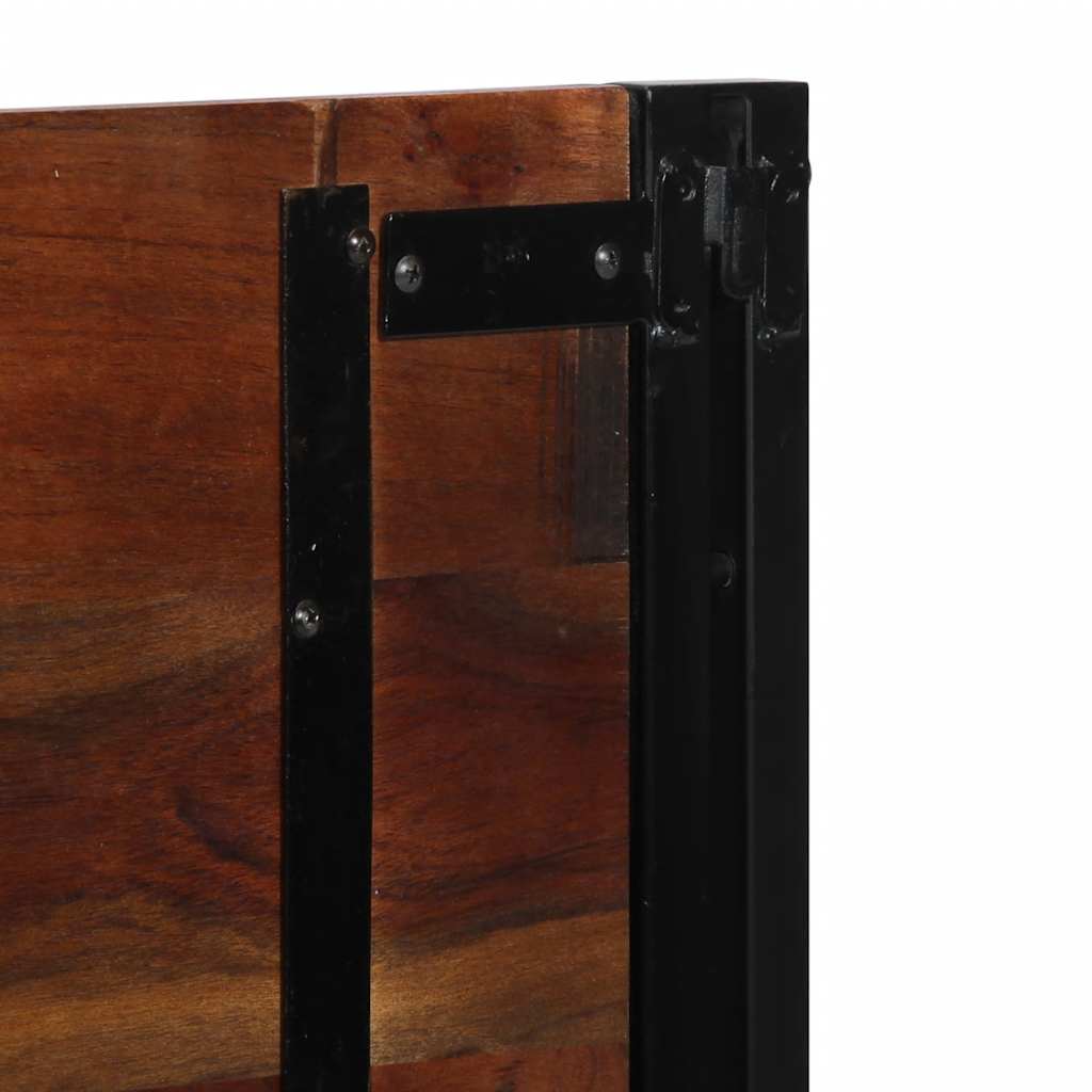 Kopfteil 100 cm Massivholz Mango und Eisen