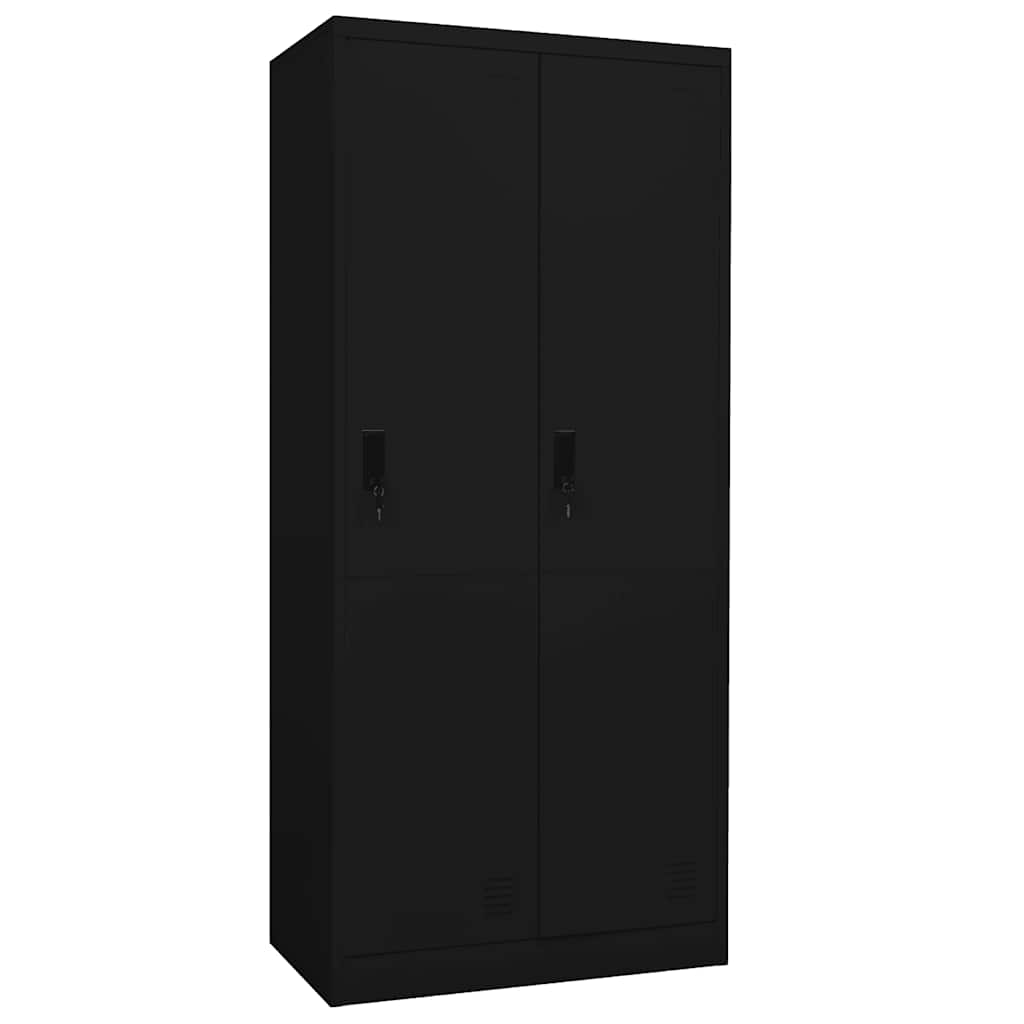 Kleiderschrank Weiß 80x50x180 cm Stahl