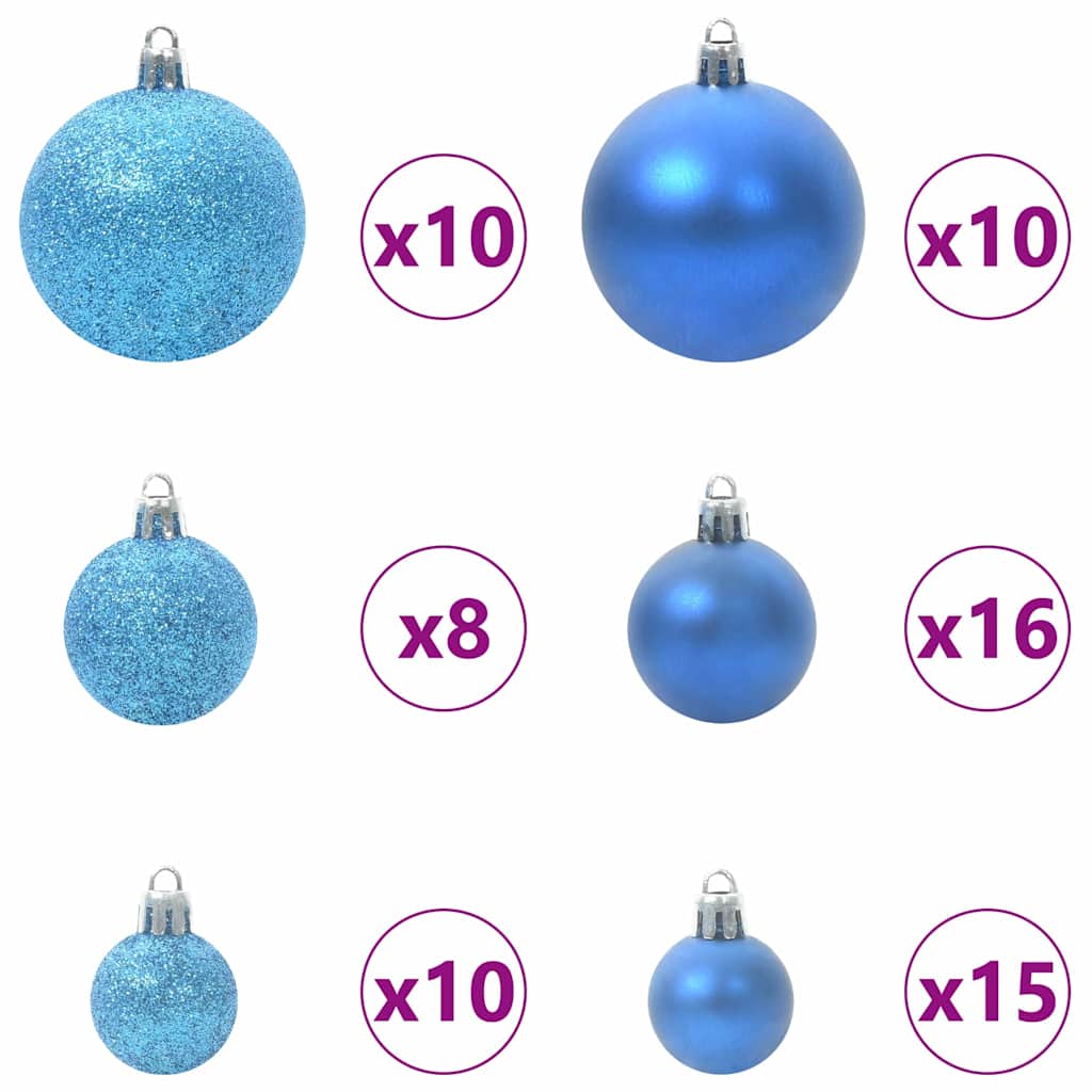 Künstlicher Weihnachtsbaum mit 150 LEDs mit Ständer Weiß 120 cm