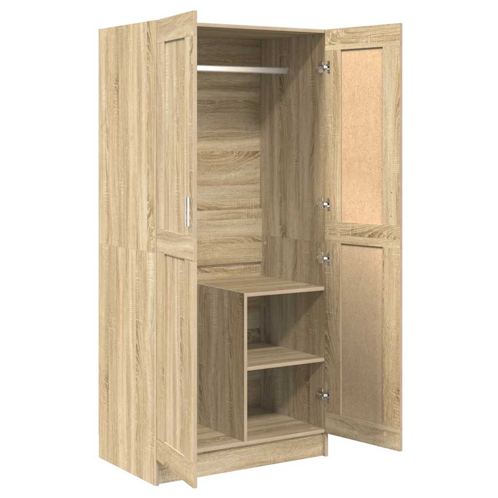 Kleiderschrank Weiß 82,5x51,5x180 cm Holzwerkstoff
