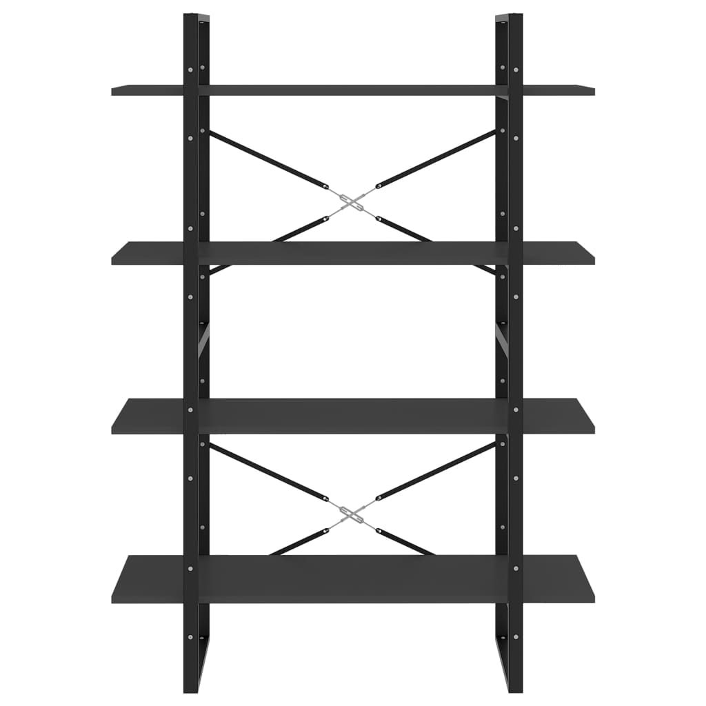 Bücherregal 2 Fächer Weiß 100x30x70 cm Holzwerkstoff