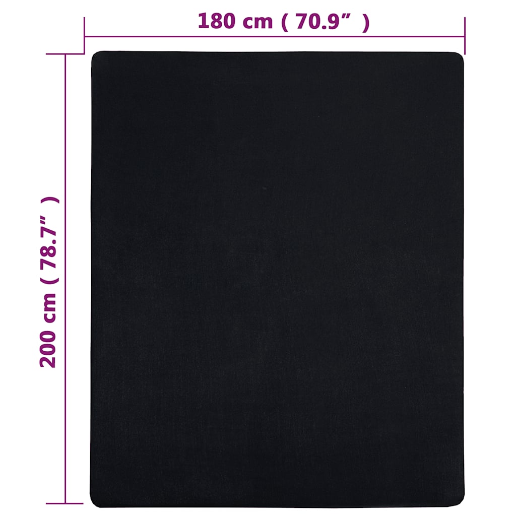 Spannbettlaken Jersey Anthrazit 90x200 cm Baumwolle