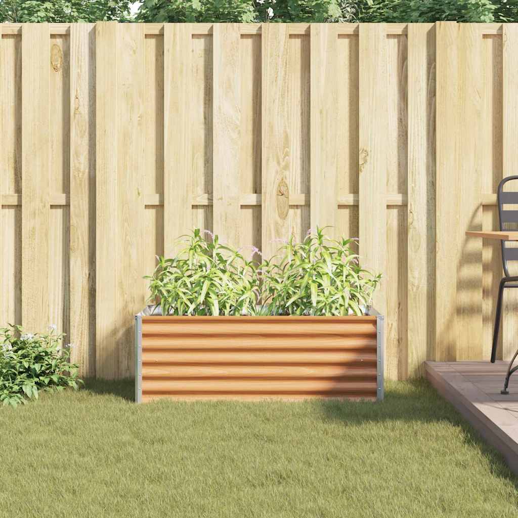 Garten-Hochbeet 100 x 50 x 36 cm Cortenstahl