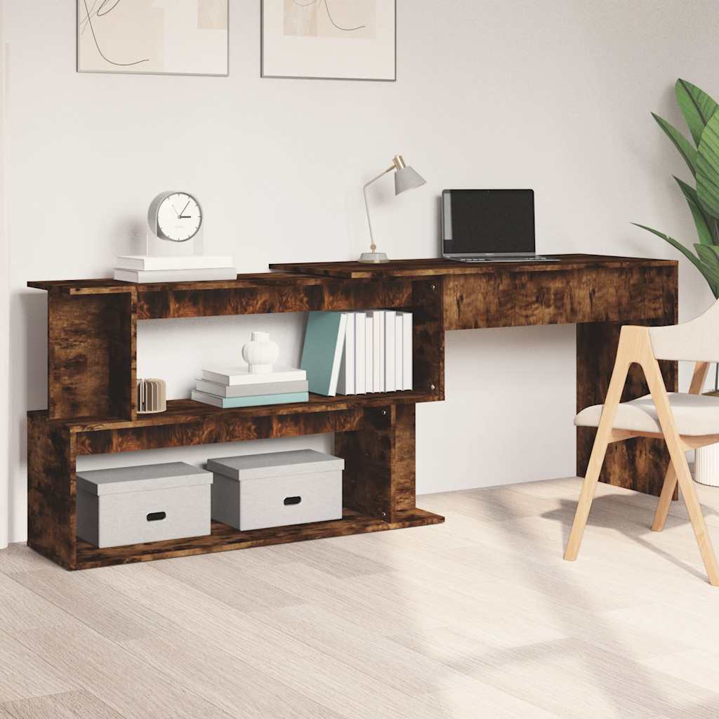 Eckschreibtisch Weiß 200x50x76 cm Holzwerkstoff