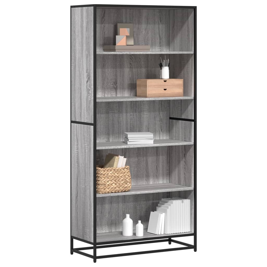 Bücherregal Schwarz 60x35x139 cm Holzwerkstoff