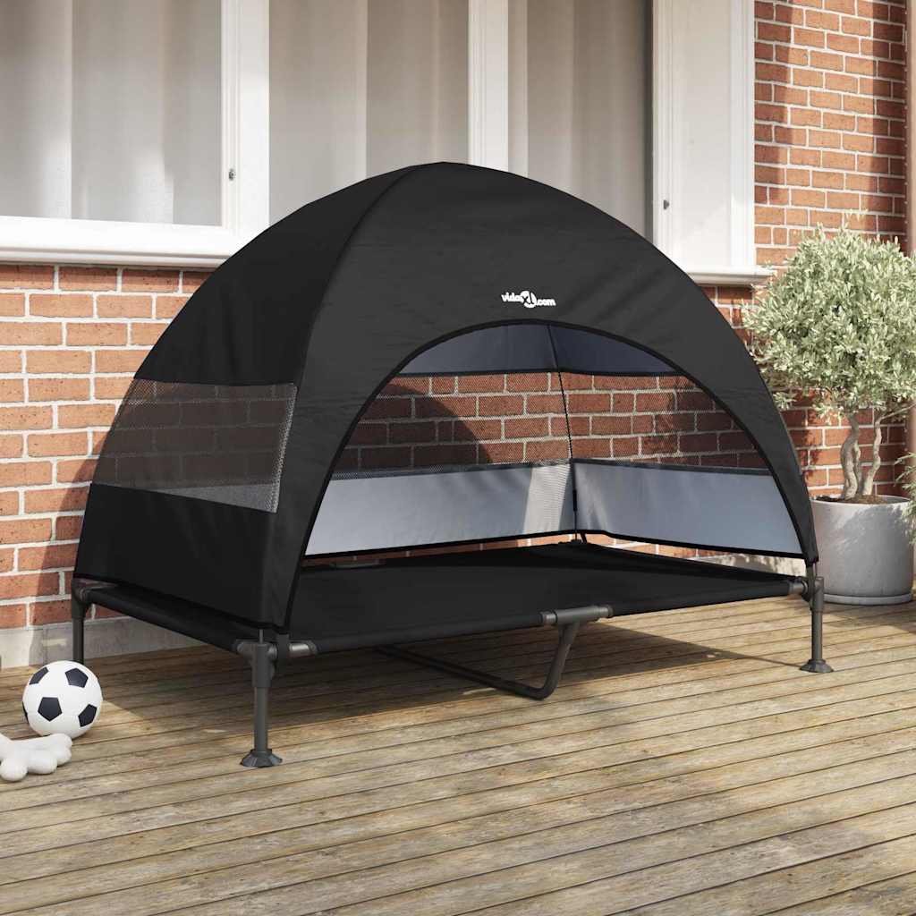 Hochgelegtes Hundebett Hellgrau 127 x 81 x 108 cm