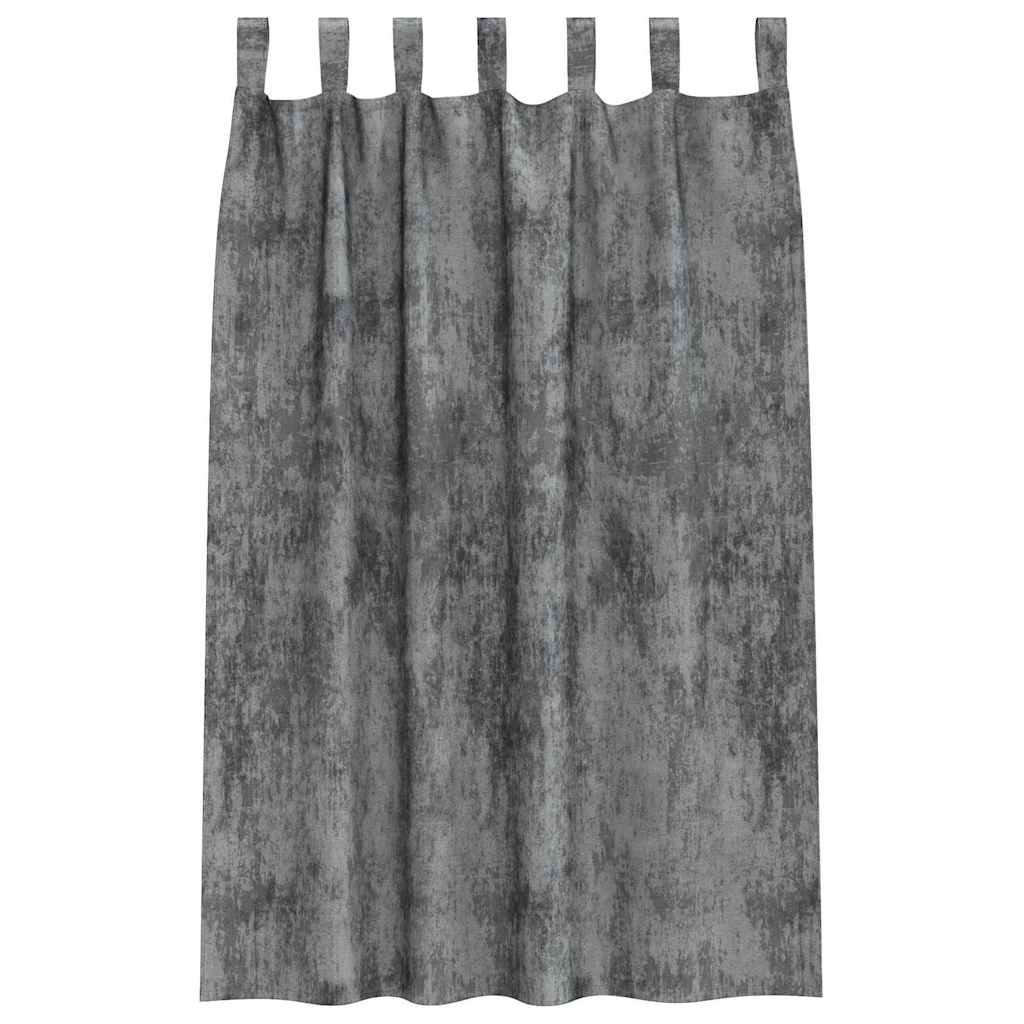 Samtvorhänge mit Vorhängen 2 pcs Weinrot 140 x 140 cm Samt