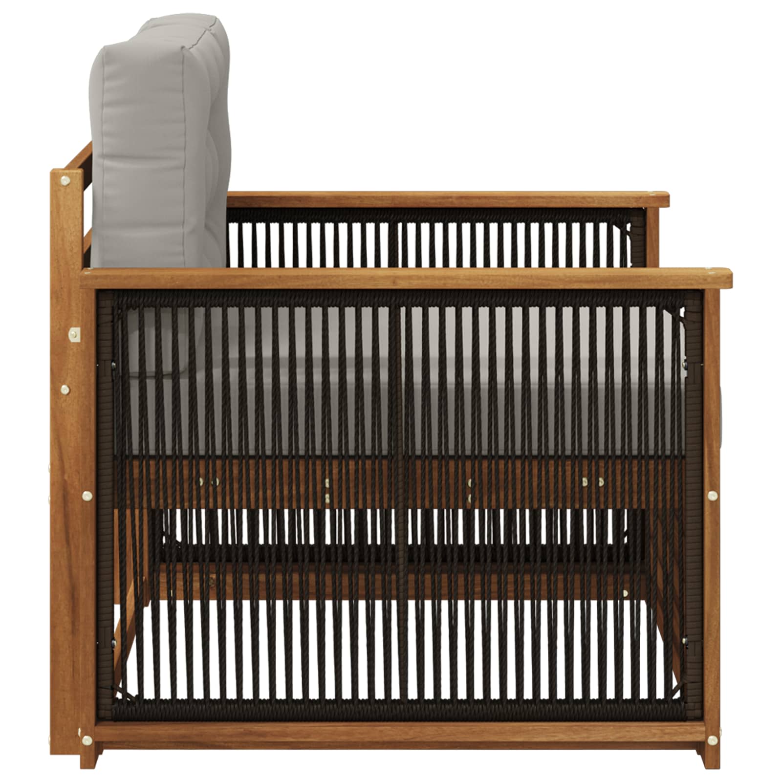 2 Stück Outdoor-Sofa Natur