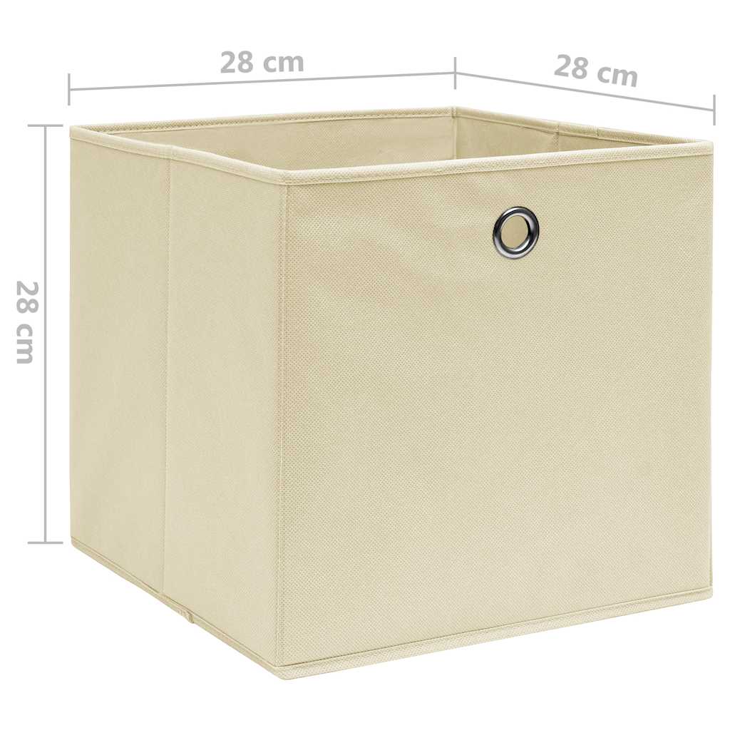 Aufbewahrungsboxen mit Deckeln 10 Stk. 28x28x28 cm Schwarz