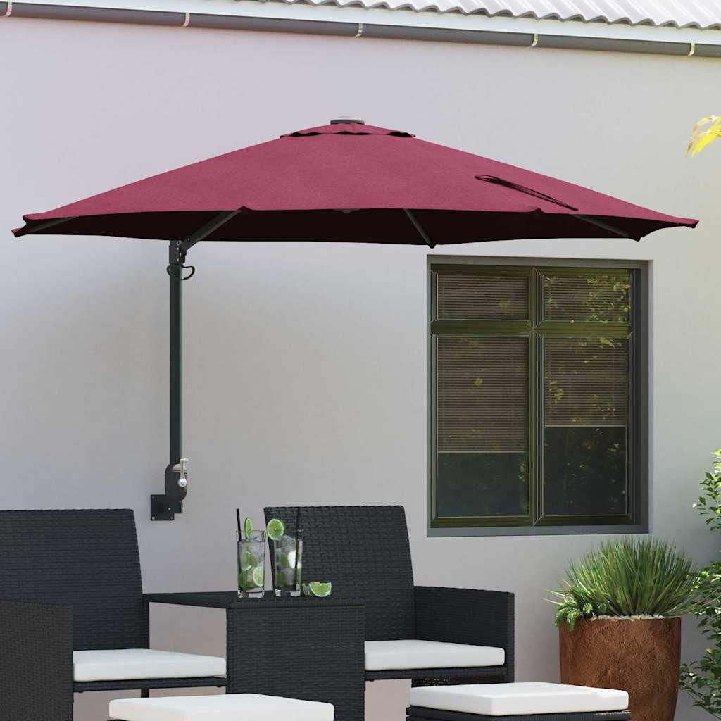 Garten-Sonnenschirm Sand 248 x 248 x 148 cm Polyester und Stahl